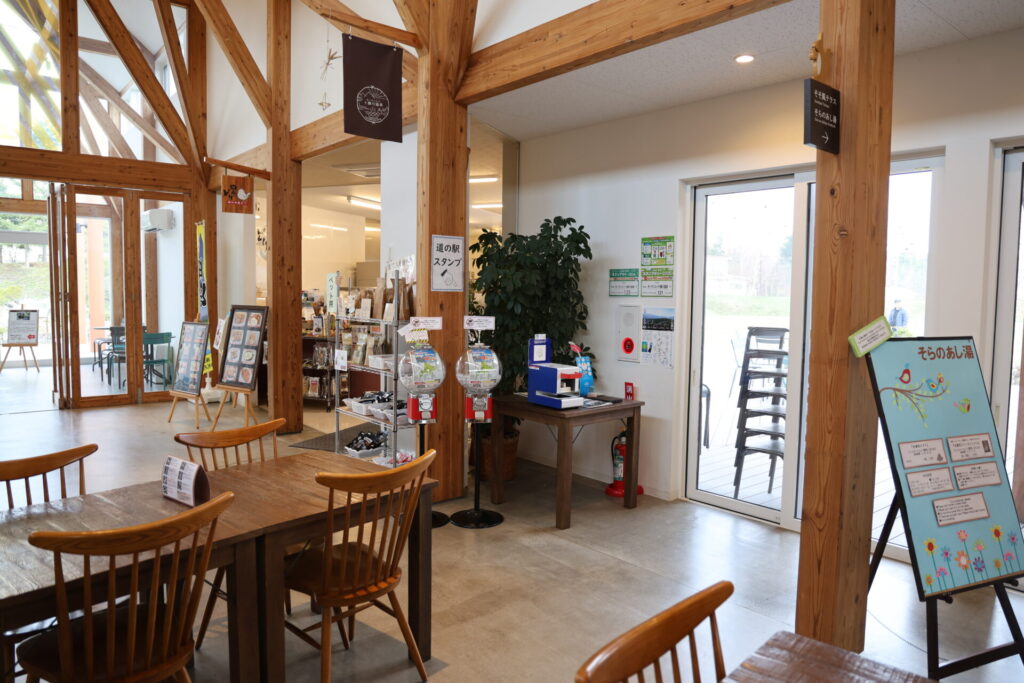 道の駅ガーデンスパ十勝川温泉のスタンプ設置場所